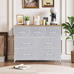 7-Drawer Dresser for Bedroom, Anti-Tip Wide Storage Organizer Fabric Chest of - Image 2