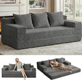Erament 3 Seater Boneless Couch Sofa Bed, Compression Convertible Futon Floor by Unknown