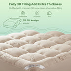 BEDLORE Twin Mattress Topper Viscose Derived from Bamboo, Thick Pillow Top - Image 5