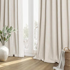 100% Blackout Linen Curtains 78 Inch Length 2 Panels Set - Image 8