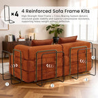 Korser Folding Convertible Sofa Bed, Corduroy Upholstered Boneless Couch - Image 8