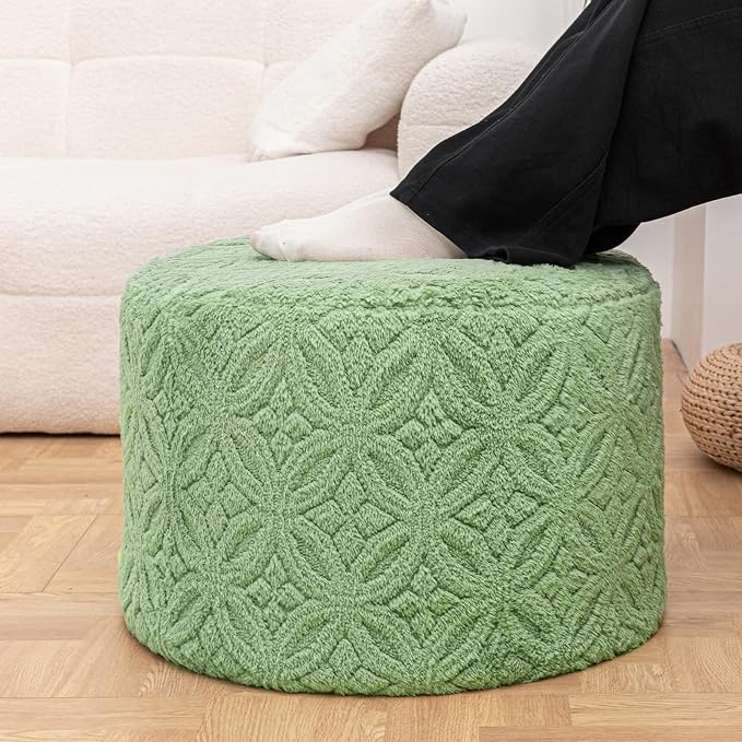 Plush Multi-Functional Ottoman Pouf – Ergonomic Ottoman Foot Rest - Image 5