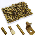 104Pcs Shelf Pins Pegs Kit, 4 Styles Shelf Support Pegs, Bookshelf Pegs by Cerpourt