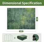 8x10 Green Washable Area Rugs for Living Room, Dining Room, Playroom | Ultra - Image 2