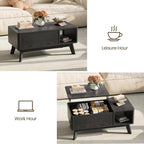 Wood Lift Top Coffee Table - Image 5