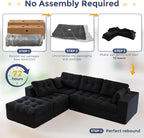 MAXYOYO 132" L Shaped Modular Sectional Sofa - Image 9