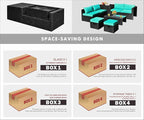 Tangkula 8 Pieces Patio Furniture Set - Image 2