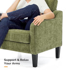 VINGLI Accent Chair for Living Room Chairs Olive Green Reading Chair for - Image 7