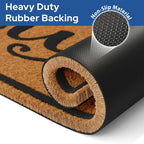 Barnyard Designs Natural Coir Non-Slip Doormat | Heavy-Duty Welcome Mat - Image 7