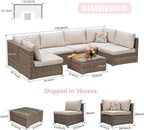 7 Pieces Patio Furniture Set - Image 3
