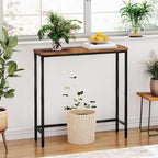 HOOBRO Narrow Console Table, 29.5" Small Entryway Table, Thin Sofa Side Display - Image 9