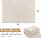 Pauwer 6x9 Area Rugs for Living Room, Modern Non Slip Washable Rug, Soft Fluffy - Image 2