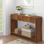 ORRD Console Table with Drawers, Mid-Century 43 Inches Narrow Entryway Tables - Image 7