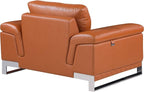 Blackjack Furniture Weston Collection Italian Leather Living Room Chair - Image 3