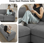 114'' V-Shaped Sectional Cloud Couch - Image 6