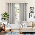 YoungsTex Dark Grey Linen Curtains - Image 2