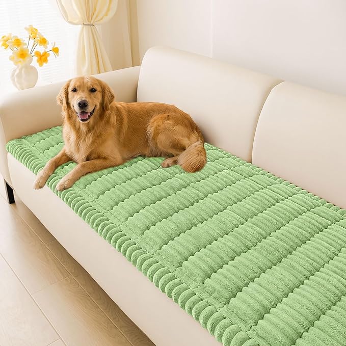 Couch Cover for Dogs, Washable Non Slip Plush Flannel Sofa Protector | Thick by hyha