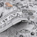 Yamaziot 2x8 Washable Hallway Runner Rug Non Slip Floral Carpet, Stain Resistant - Image 5