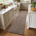 2x6 Coffee/White Runner Rug Washable Non-Slip by Unknown