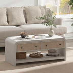 Oak&Sparrow 48'' Boho Coffee Table, Thickened Arc-Shaped Coffee Table - Image 2