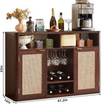 Lerliuo Rattan Wine Cabinet - Image 3