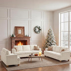 Apicizon 3 Piece Sofa Set 89'' 3-Seat Couch Sofa - Image 4