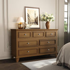 IDEALHOUSE 7 Drawer Dresser, Large Wooden Storage Chest of Drawers - Image 4