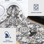 HEBE Hallway Runner Rug 2'8''x14', Washable Non Slip Kitchen Rug Runner | Soft - Image 5