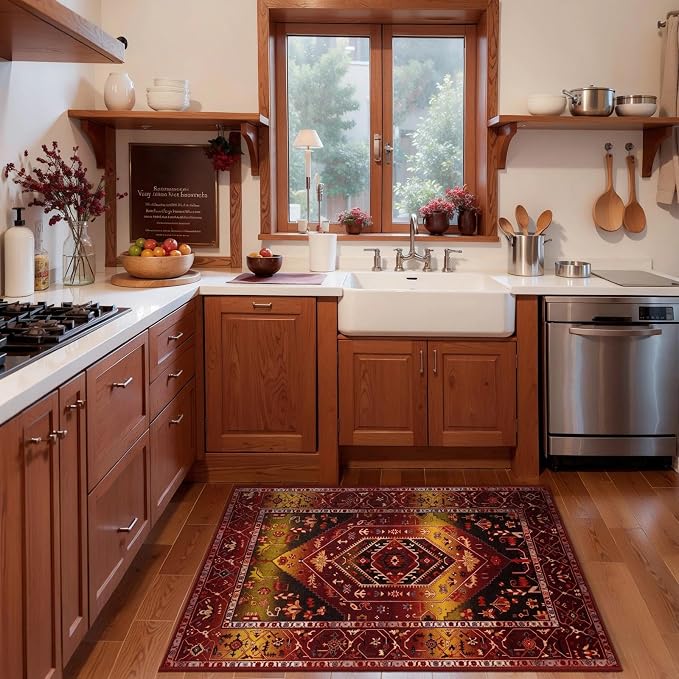 SERISSA 2x3 Washable Non Slip Boho Small Area Rug - Image 3