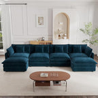 mikibama Modular Sectional Sofa, 146.5 Inch U Shaped Couch Set - Image 9
