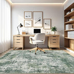 LOONGRUG 7x9 Area Rug Washable Large Neutral Modern Living Room Rugs | Abstract - Image 8