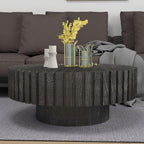 Modern Circular Coffee Table 31 in, Space-Saving Round Center Table - Image 7