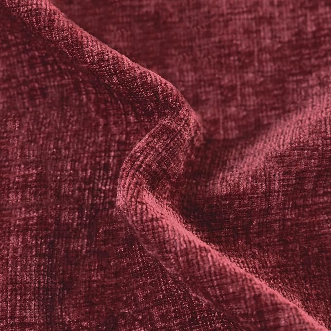 CaliTime Decorative Couch Throw Pillow Covers 18 X 18 Inches Burgundy | Pack of - Image 2