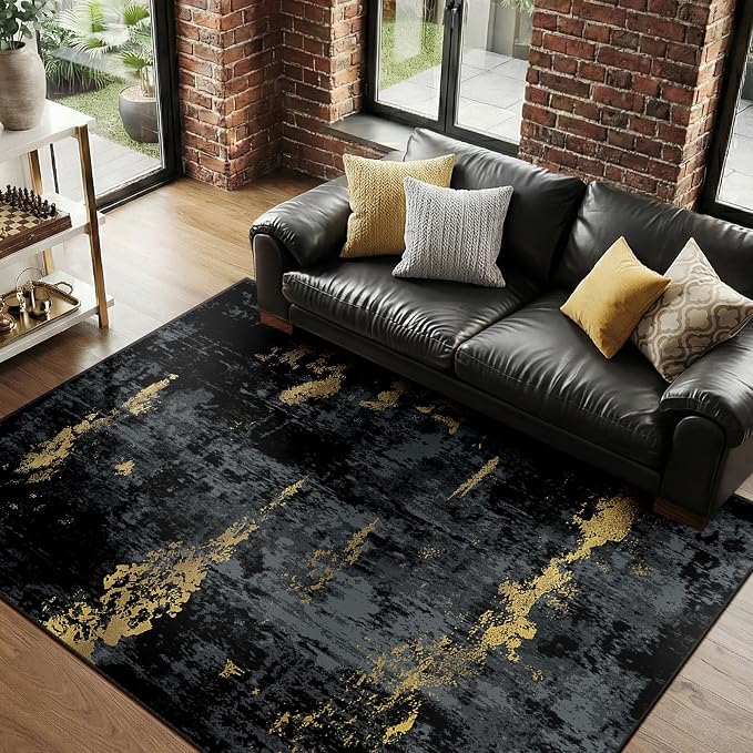 RELEANY Washable 5'x7' Abstract Area Rug - Image 8