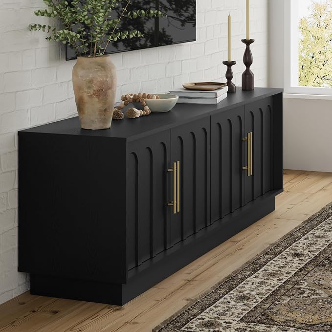 FORTUNETEC TV Stand for 75 Inch TV, Minimalist Media Console - Image 7