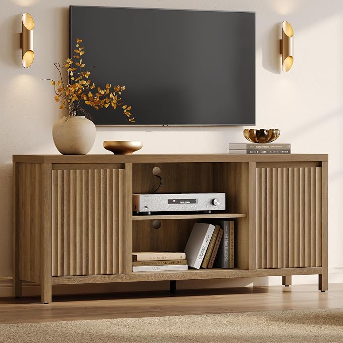 SICOTAS Fluted TV Stand for 55 65 inch TV by SICOTAS