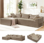 Korser 110" L-Shaped Modular Sectional Sofa by KORSER