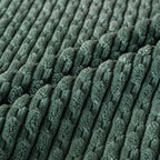 Set of 4 Teal Green Decorative Throw Pillow Covers 24x24 Inch Corduroy Pillow - Image 5
