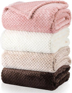 Newwiee 4 Pcs Flanne Fleece Throw Blanket by Newwiee