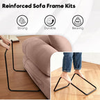 ZEIINPA Convertible Folding Couch Bed, Comfy Corduroy Sleeper Floor Sofa Bed - Image 3