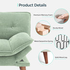 LINSY HOME Futon Sofa Bed, 3 in 1 Convertible Comfy Loveseat Sleeper Sofa Bed - Image 5