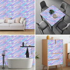 HOMETITUTE Pastel Iridescent Flow Wave Wallpaper Peel and Stick Contact Paper - Image 8