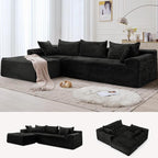 Korser 110" L-Shaped Modular Sectional Sofa by KORSER