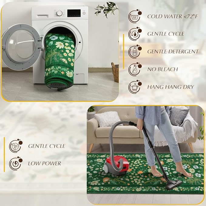 Runner Rug, 2x6 Runner Rugs Non Slip Washable - Image 3