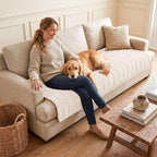 Couch Cover for Dogs, Washable Non Slip Plush Flannel Sofa Protector | Thick - Image 2