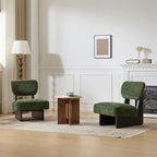 GDFStudio Upholstered Armless Accent Chairs Set of 2 Modern Side Chair - Image 6