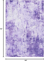 RELEANY Washable Runner 2'x6' Abstract Area Rug - Image 2