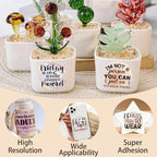 4 Sheets Rub on Transfers for Crafts, Animal Satirical Quotes Furniture - Image 4