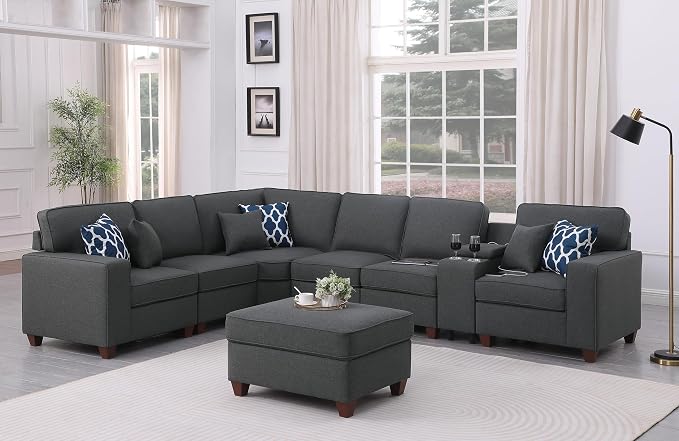 Ball & Cast 127" L-Shaped Sectional Couch by BallCast