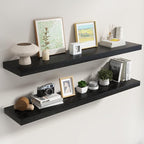 Dreamland 55 Inch Black Floating Shelves by Dreamland